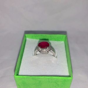 Ruby 10 Carats Sterling Silver Ring - image 1